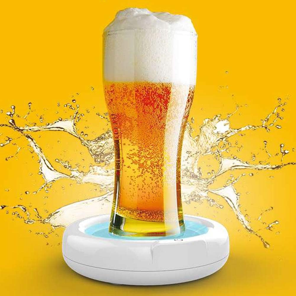Ultrasonic Beer Foamer Machine, 3.7V 110KHZ USB Ultrasonic Beer Bubbler Maker with Built-in 1800mah Lithium Battery